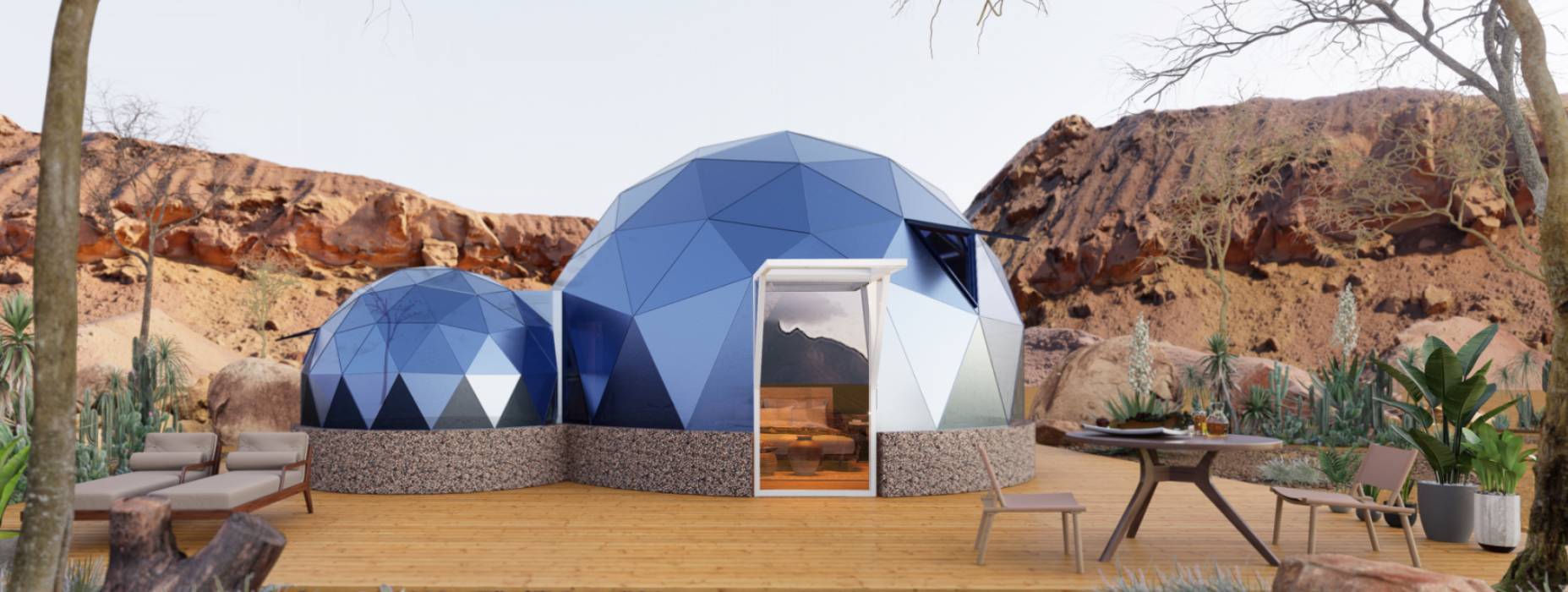 井冈山市球形智能光伏玻璃星空房